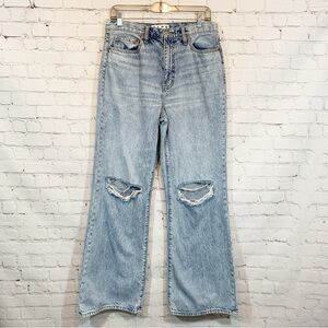 Daze Jeans hi rise light wash wide leg